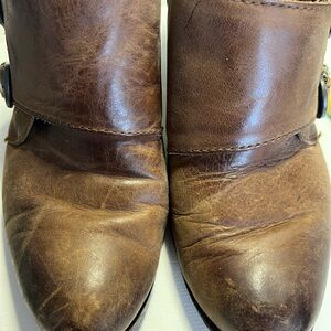 Women's Brown B-O-C Leather Booties